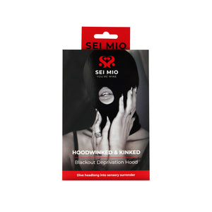 Hoodwinked and Kinked - Deprivation Hood with Blackout Panel