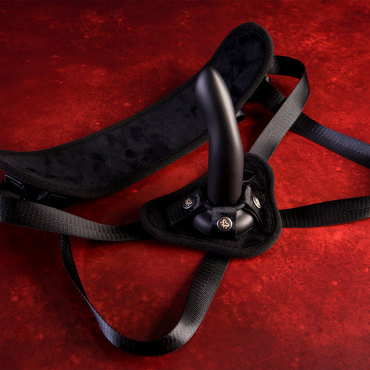 Cocked and Loaded - Deluxe Strap-on Harness with Posable Dildo