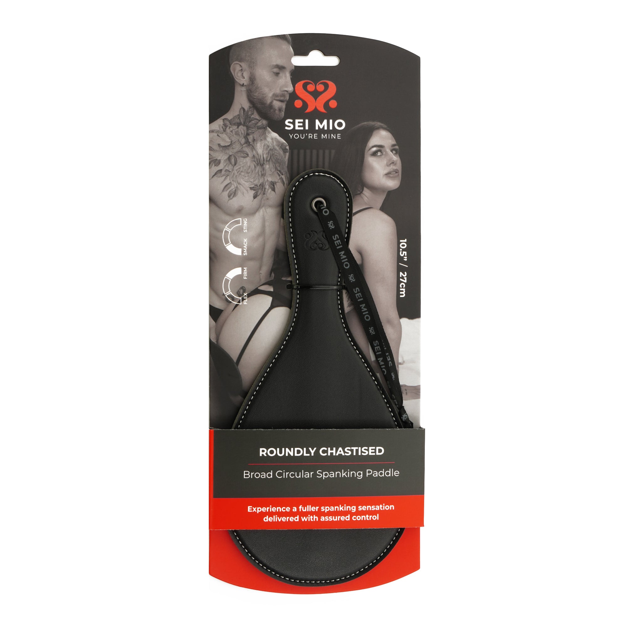 Roundly Chastised - Broad Circular Spanking Paddle