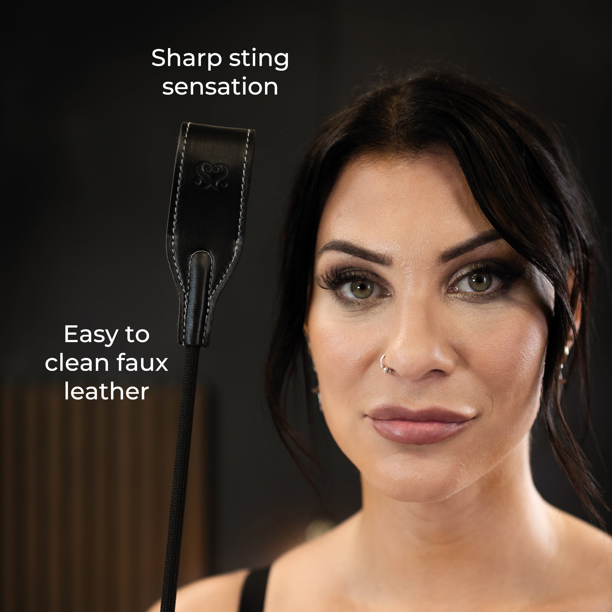 Rein In Desire - Faux Leather Riding Crop