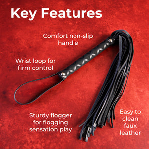 Primed For Punishment - Faux Leather Flogger