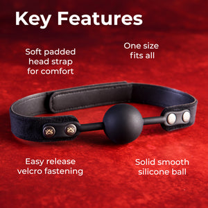 Strictly Come Quietly - Soft Strap Silicone Ball Gag