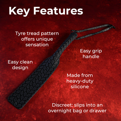 Tread Carefully - Tyre Textured Spanking Paddle