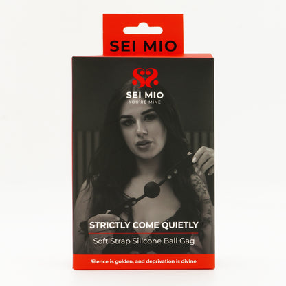 Strictly Come Quietly - Soft Strap Silicone Ball Gag