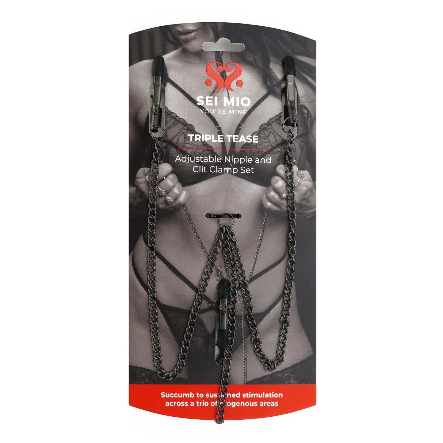 Triple Tease - Adjustable Nipple Clamps and Clit Clamp