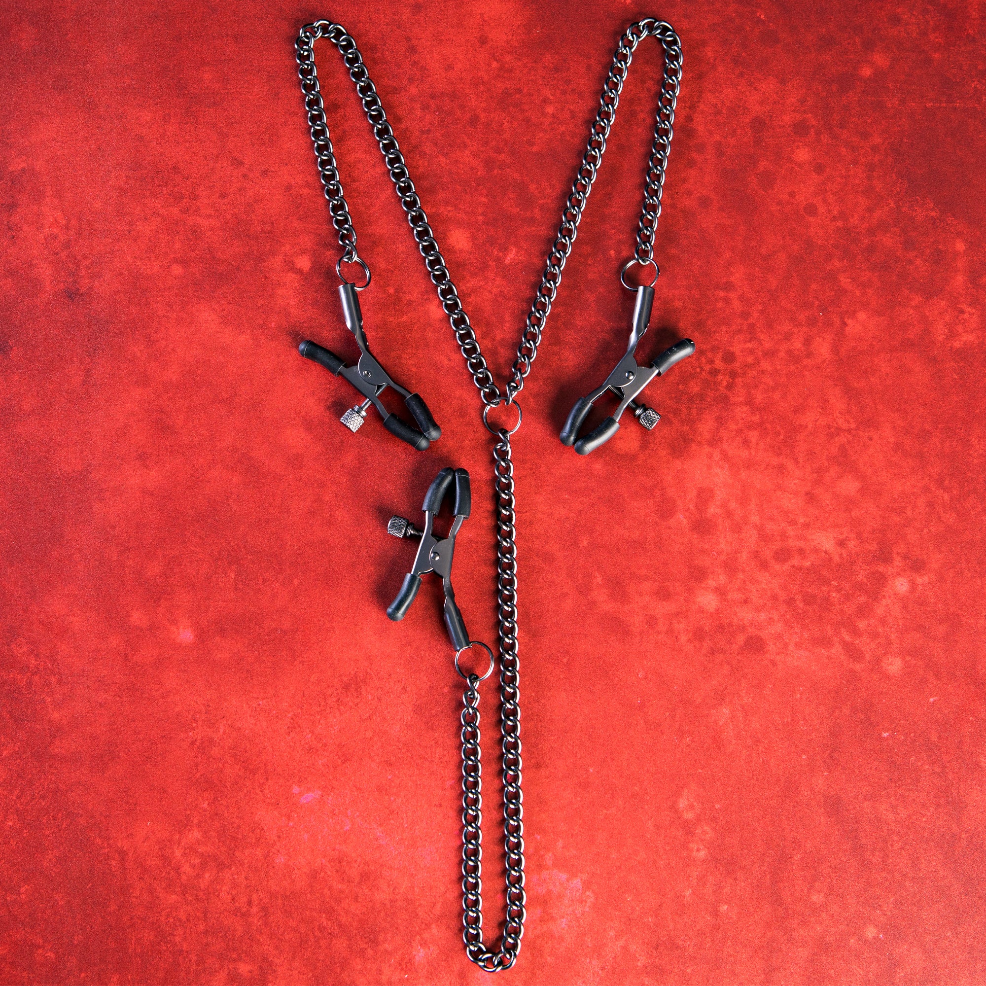Triple Tease - Adjustable Nipple Clamps and Clit Clamp