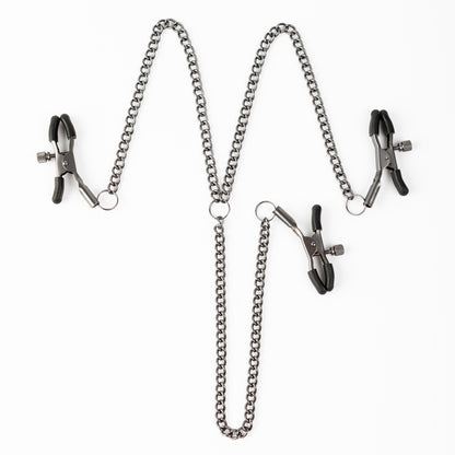 Triple Tease - Adjustable Nipple Clamps and Clit Clamp