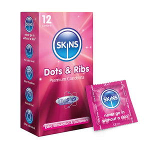 Skins Ribbed & Dotted Condoms