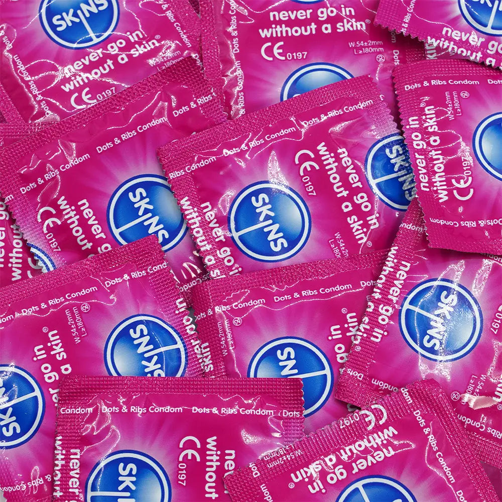 Skins Ribbed & Dotted Condoms